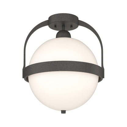 Atlas Semi Flush Mount Ceiling Light in Natural Iron.