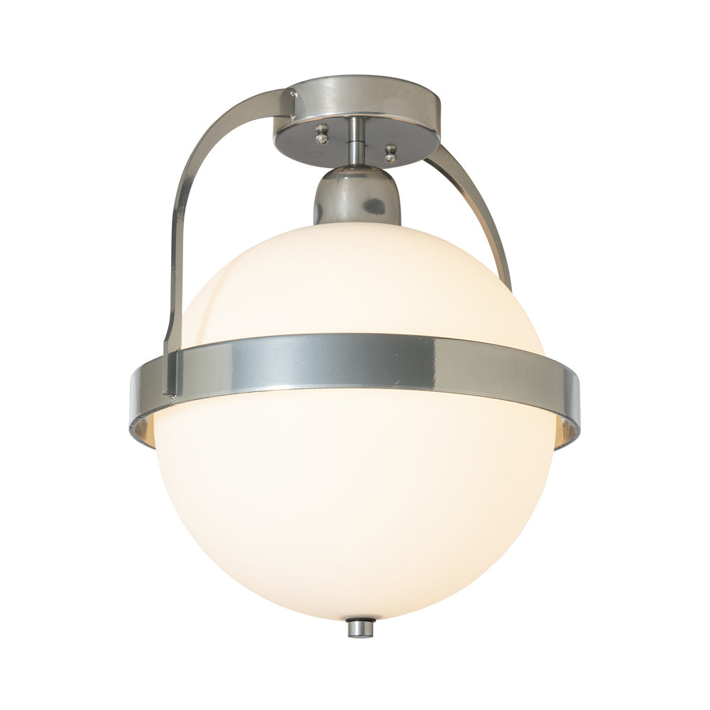 Atlas Semi Flush Mount Ceiling Light in Sterling.