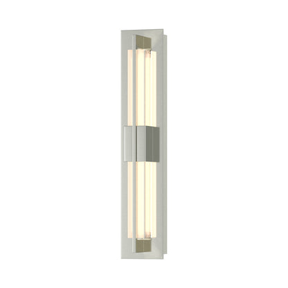 Axis Double LED Wall Light in Sterling.