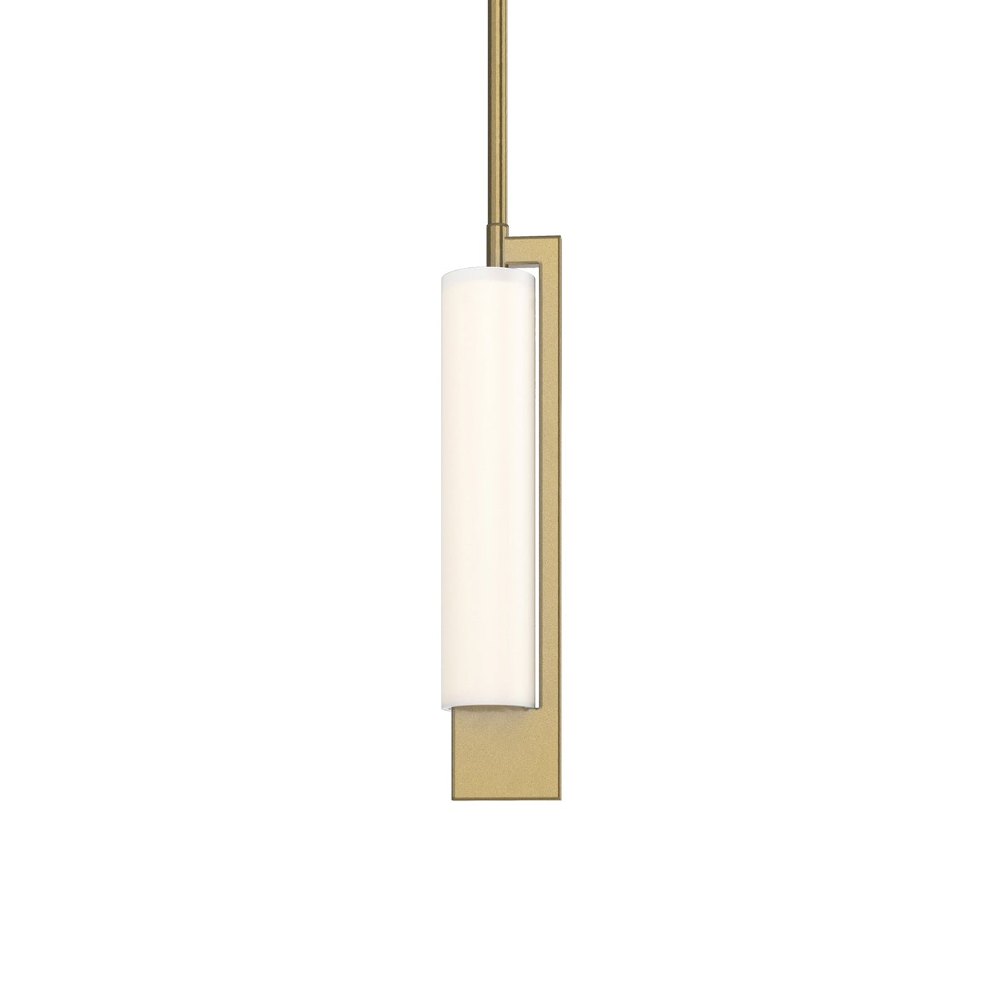 Axis Mini Pendant Light in Modern Brass.
