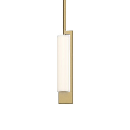 Axis Mini Pendant Light in Modern Brass.