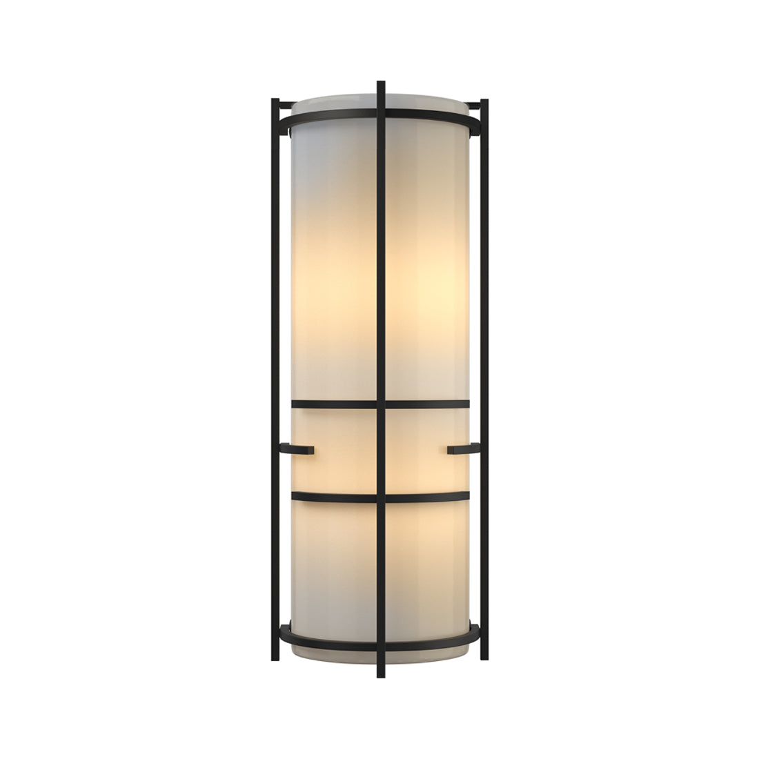 Banded Extended Wall Light in Black.