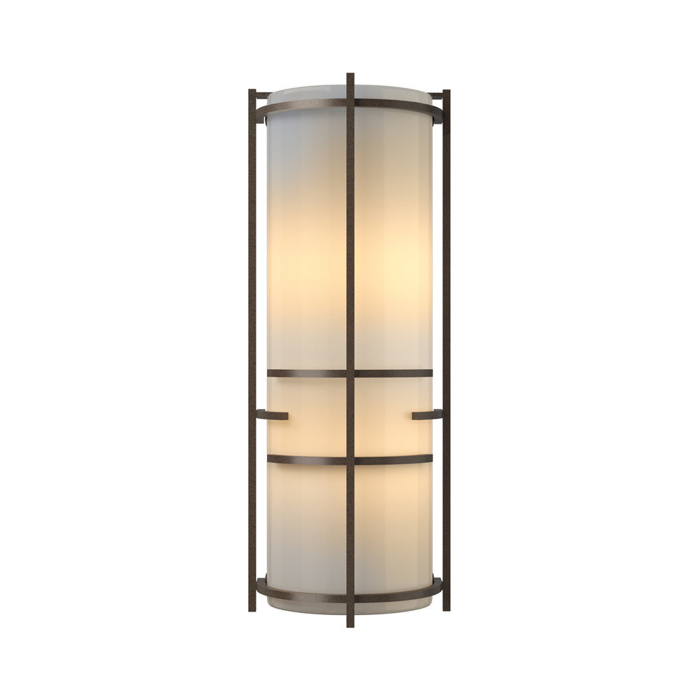 Banded Extended Wall Light in Bronze.