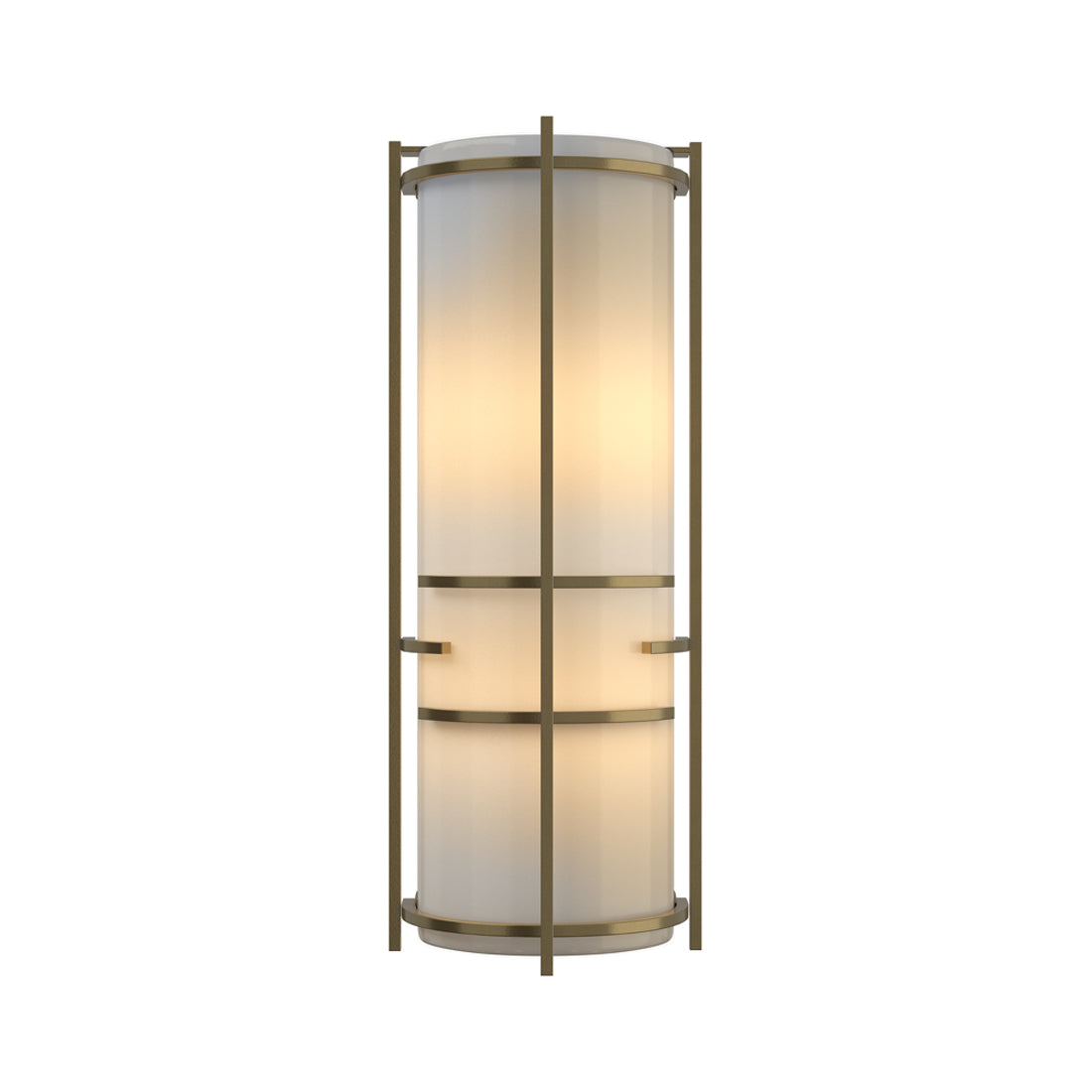 Banded Extended Wall Light in Modern Brass.