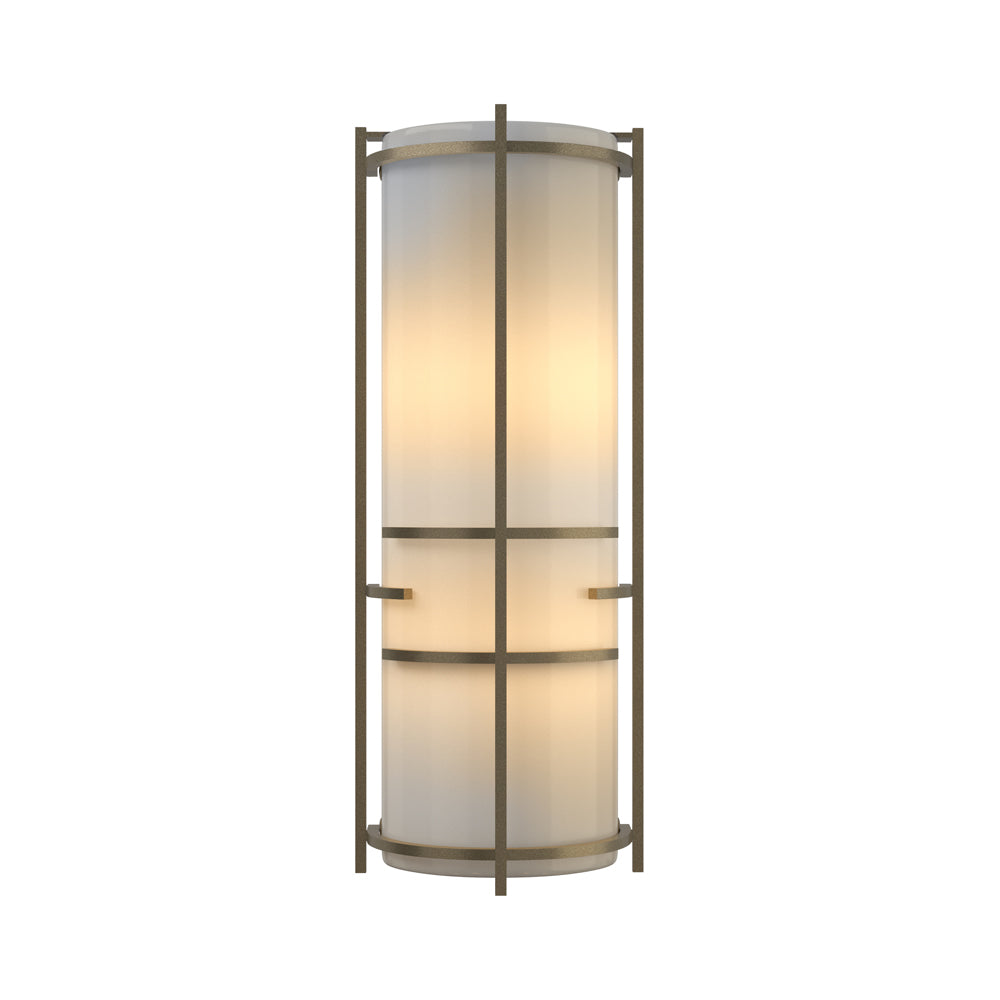 Banded Extended Wall Light in Soft Gold.