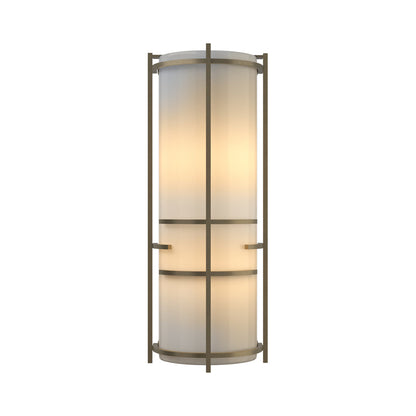 Banded Extended Wall Light in Soft Gold.