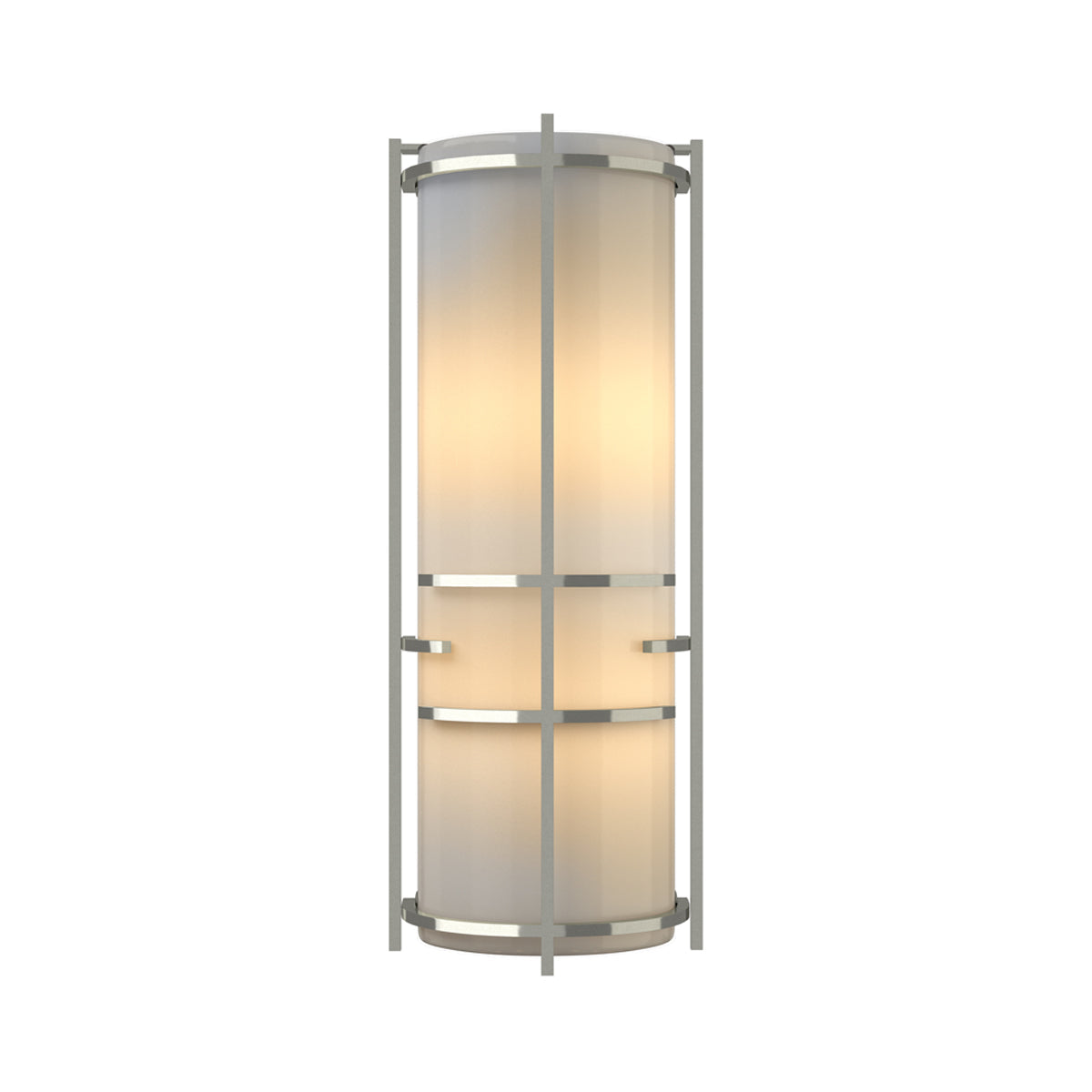 Banded Extended Wall Light in Sterling.