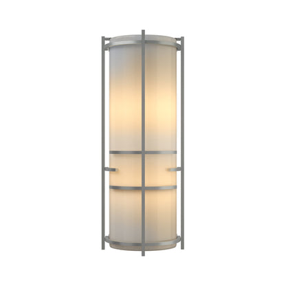 Banded Extended Wall Light in Vintage Platinum.