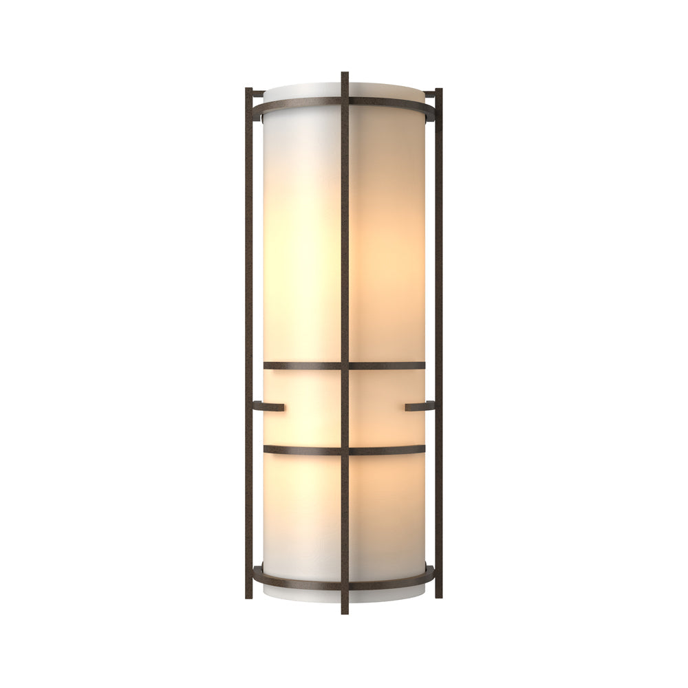 Banded Extended Wall Light in Bronze.