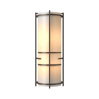 Banded Extended Wall Light in Bronze.