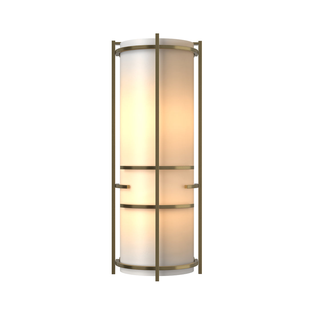 Banded Extended Wall Light in Modern Brass.