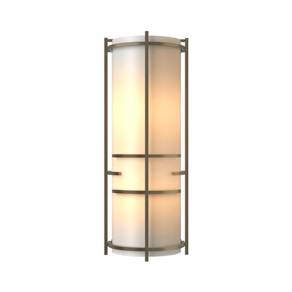 Banded Extended Wall Light in Soft Gold.