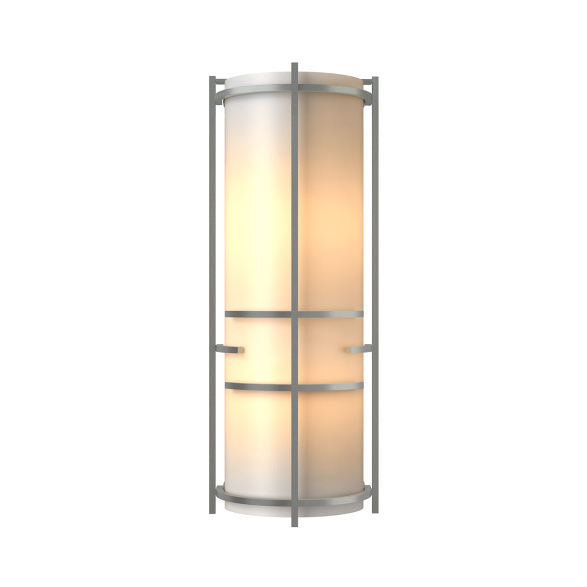 Banded Extended Wall Light in Vintage Platinum.