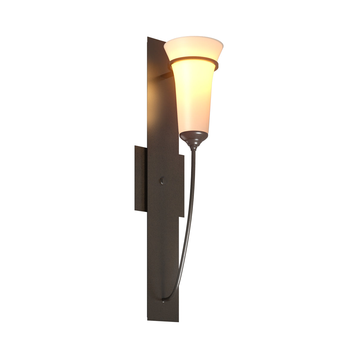 Banded Torch Wall Light in Oil Rubbed Bronze.