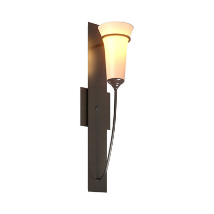 Banded Torch Wall Light in Oil Rubbed Bronze.