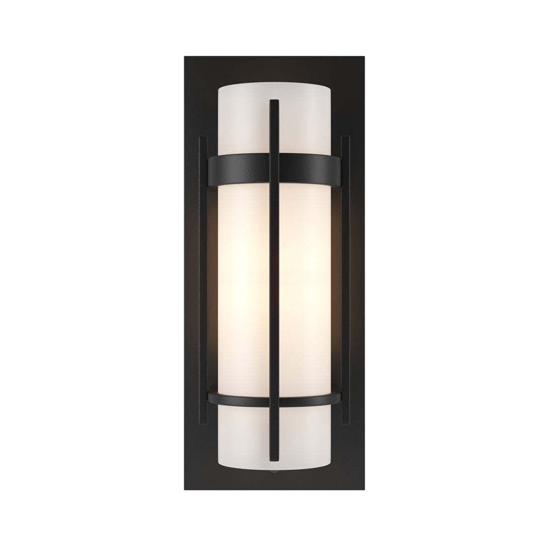 Banded Vertical Bar Wall Light in Black.