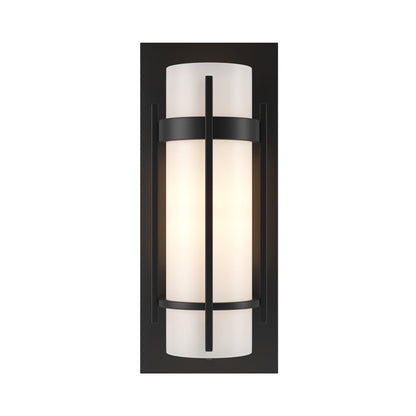 Banded Vertical Bar Wall Light in Black.