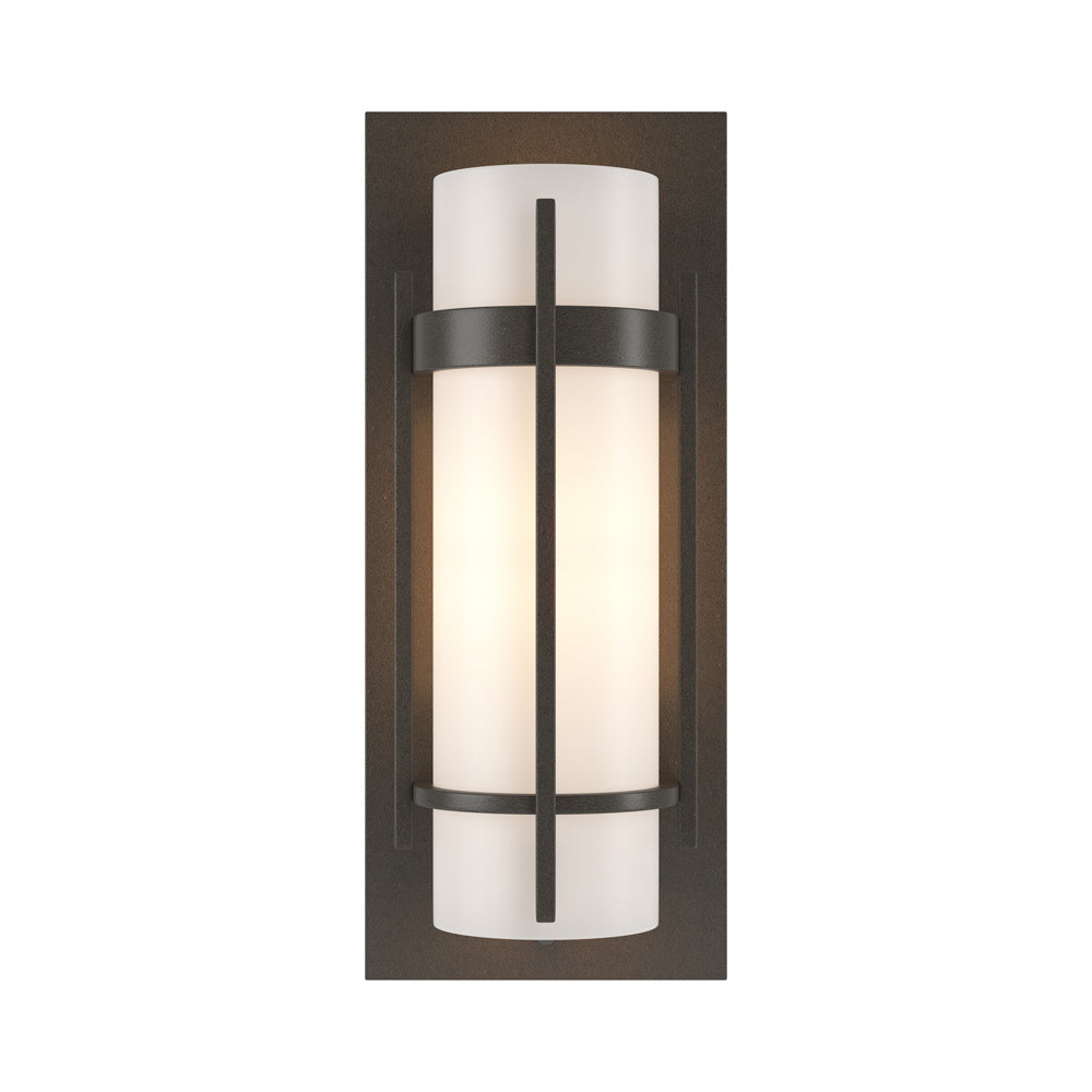 Banded Vertical Bar Wall Light in Dark Smoke.