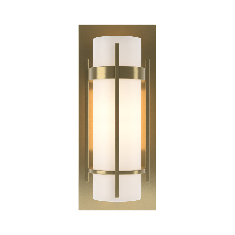 Banded Vertical Bar Wall Light in Modern Brass.