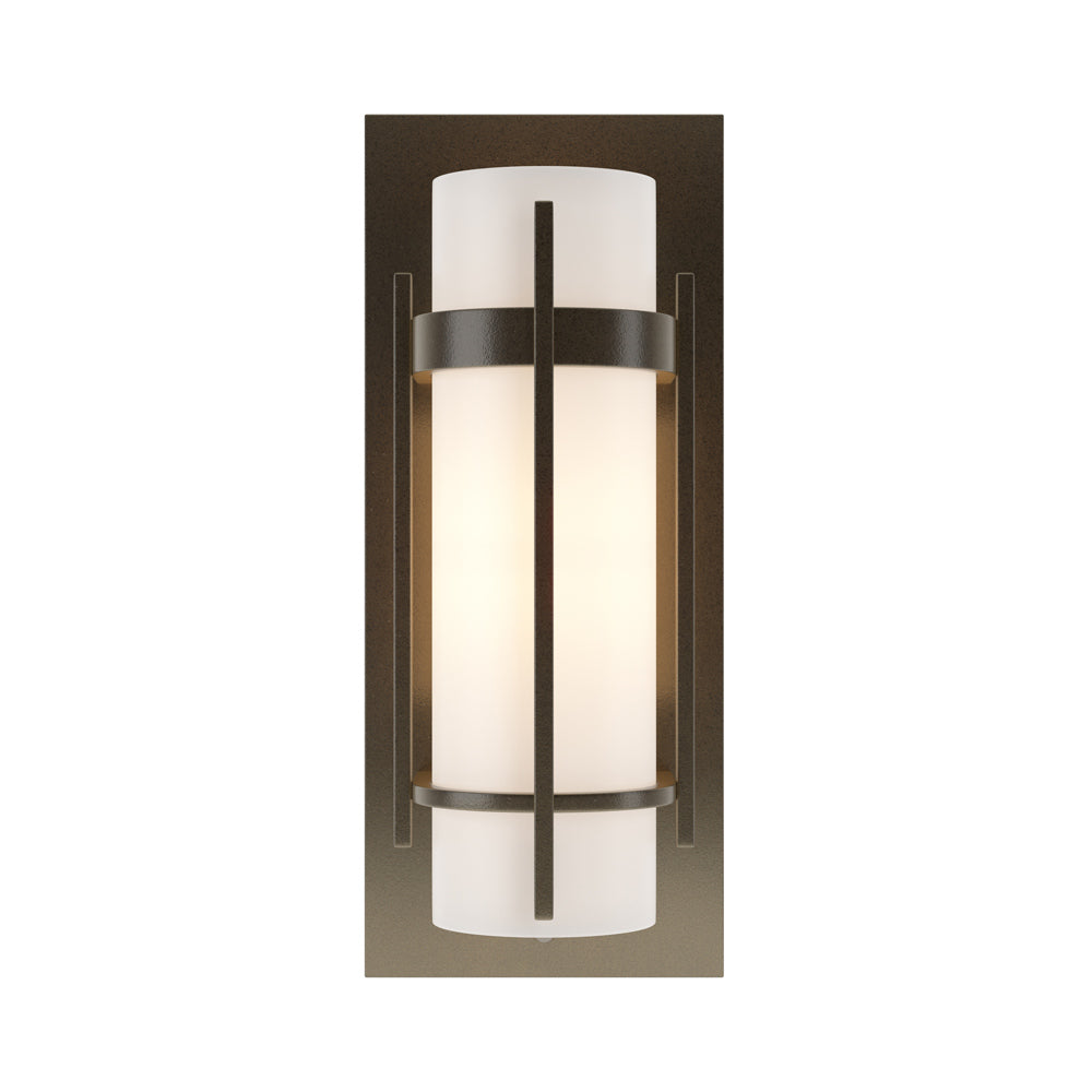 Banded Vertical Bar Wall Light in Oil Rubbed Bronze.
