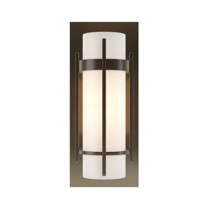 Banded Vertical Bar Wall Light in Oil Rubbed Bronze.