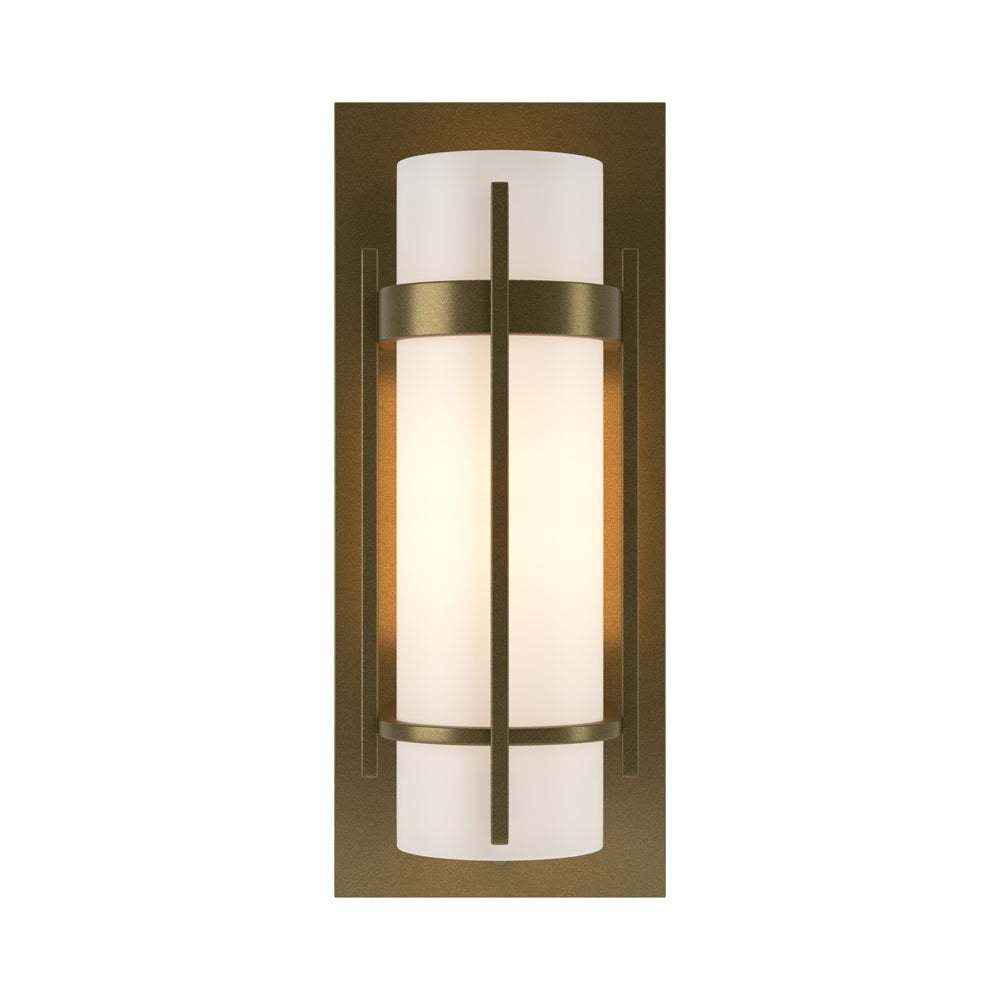 Banded Vertical Bar Wall Light in Soft Gold.