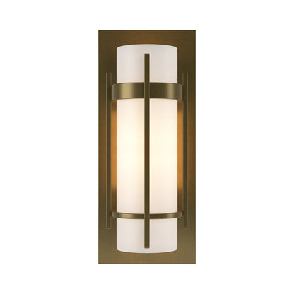 Banded Vertical Bar Wall Light in Soft Gold.