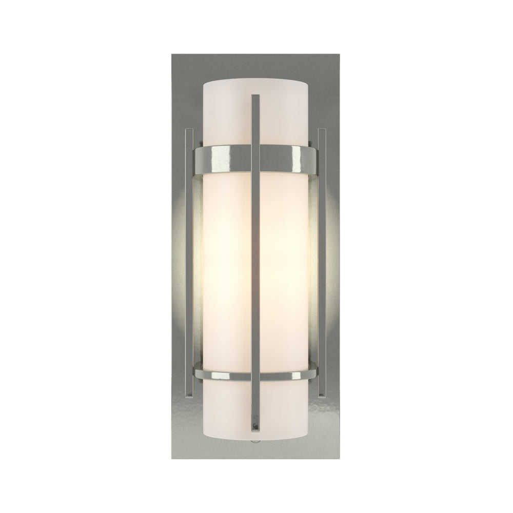 Banded Vertical Bar Wall Light in Sterling.
