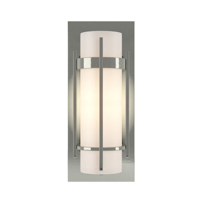 Banded Vertical Bar Wall Light in Sterling.