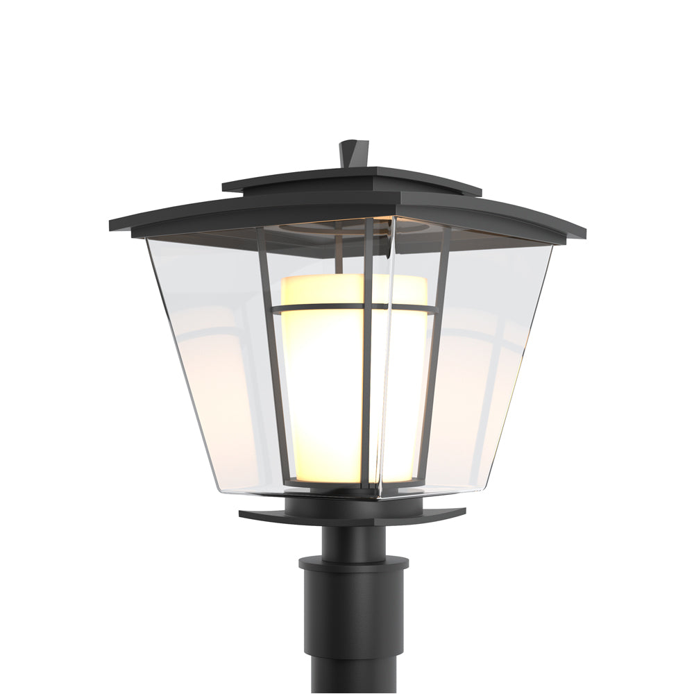 Beacon Hall Outdoor Post Light in Coastal Black.