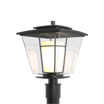 Beacon Hall Outdoor Post Light in Coastal Black.