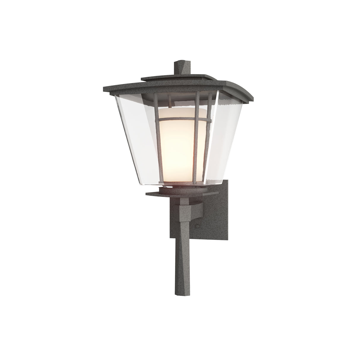 Beacon Hall Outdoor Wall Light in Coastal Natural Iron (17.6-Inch).