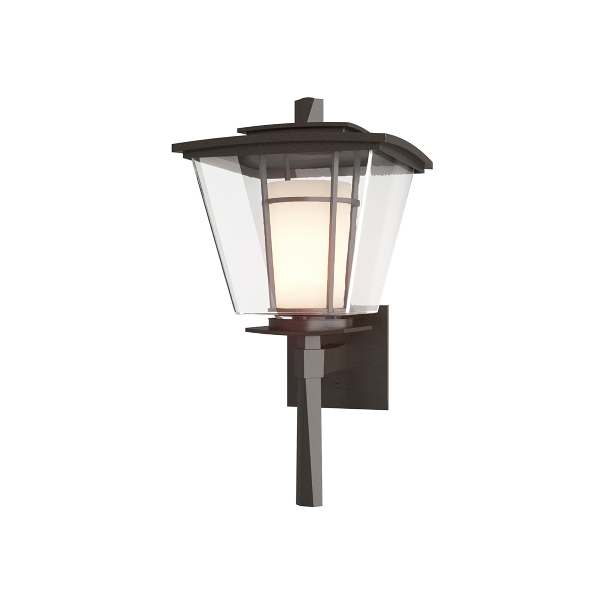 Beacon Hall Outdoor Wall Light in Coastal Oil Rubbed Bronze (17.6-Inch).