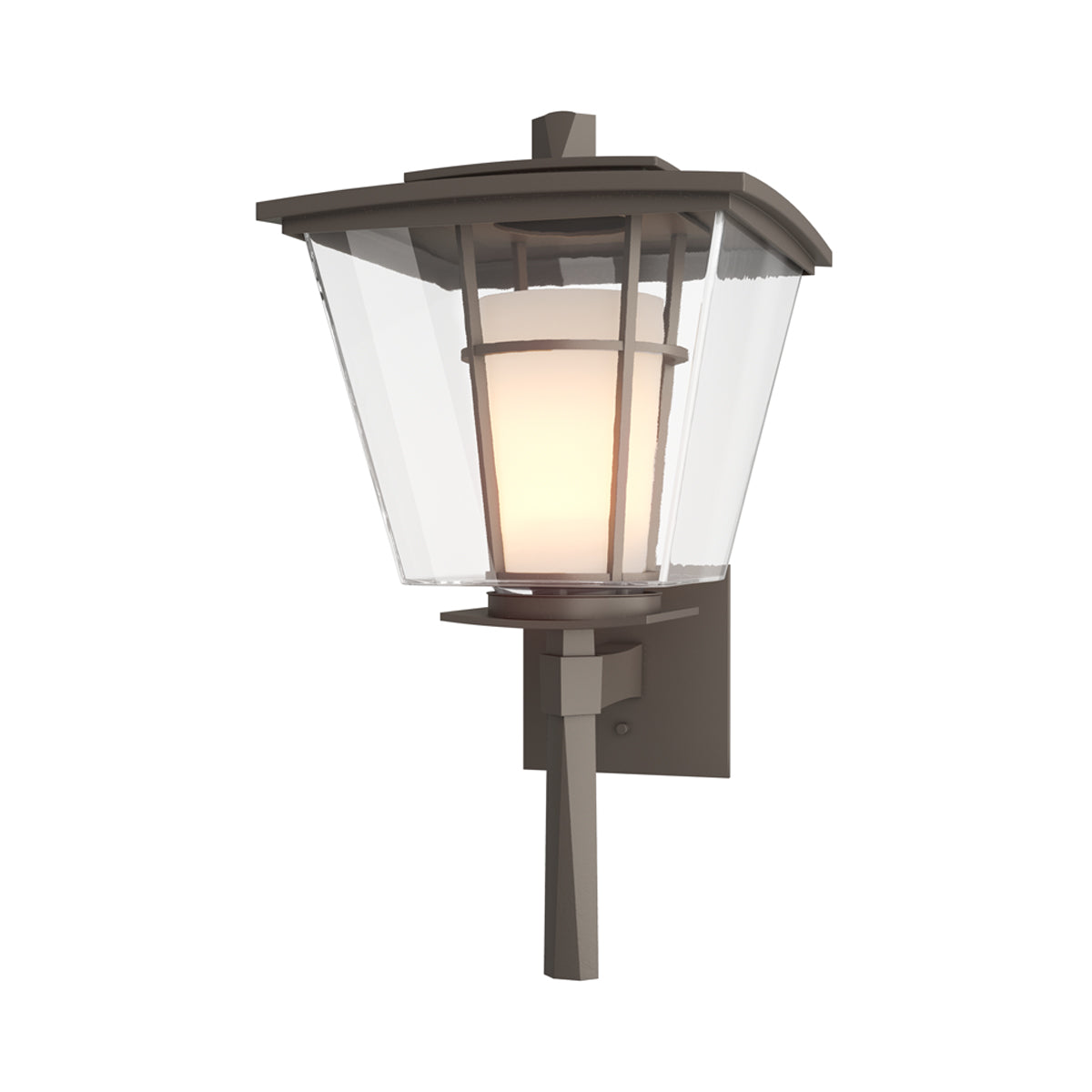Beacon Hall Outdoor Wall Light in Coastal Dark Smoke (23.4-Inch).