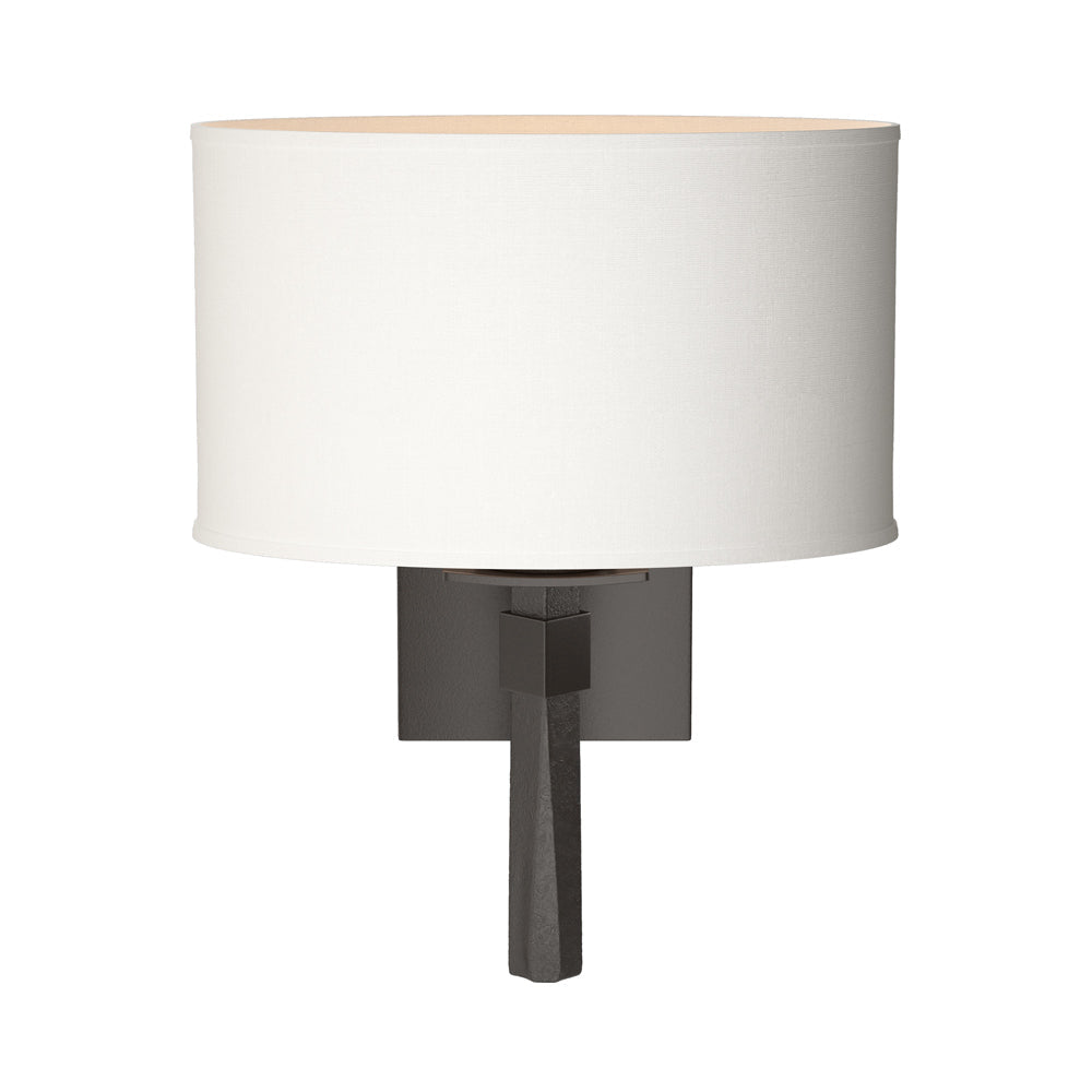 Beacon Hall Oval Drum Shade Wall Light in Oil Rubbed Bronze/Natural Anna.