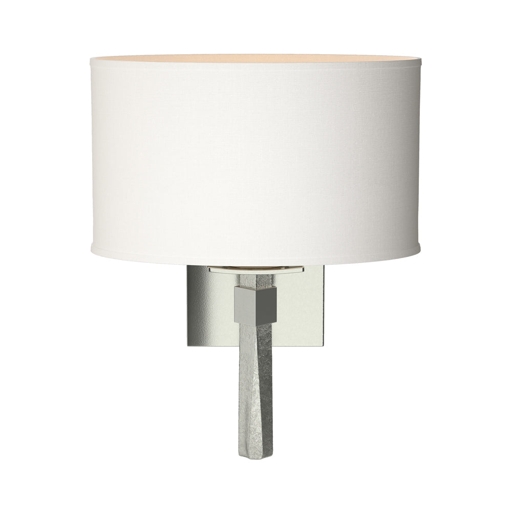Beacon Hall Oval Drum Shade Wall Light in Sterling/Natural Anna.