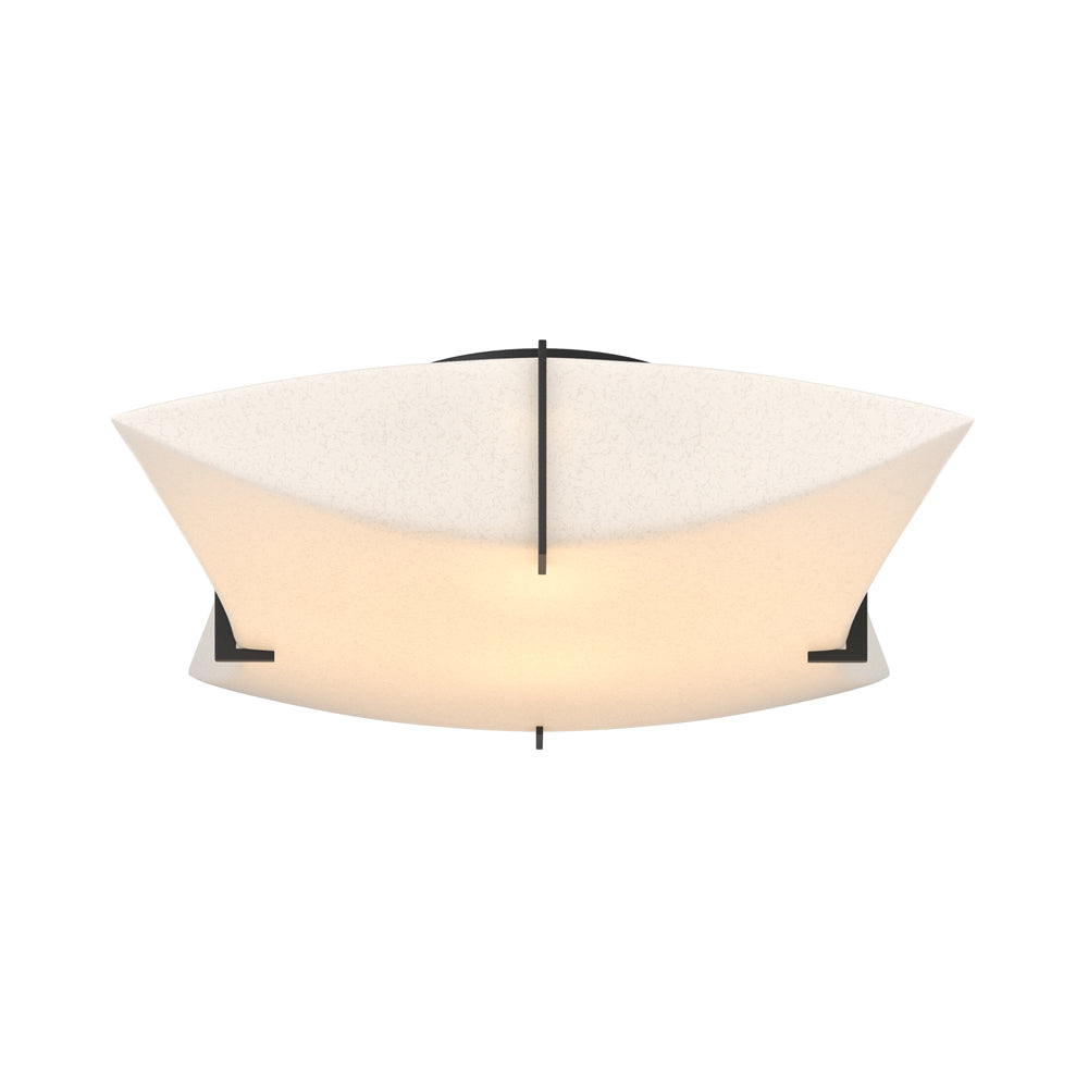Bento Semi Flush Mount Ceiling Light in Black.