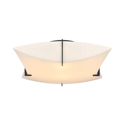 Bento Semi Flush Mount Ceiling Light in Black.