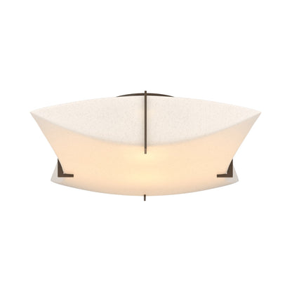 Bento Semi Flush Mount Ceiling Light in Bronze.