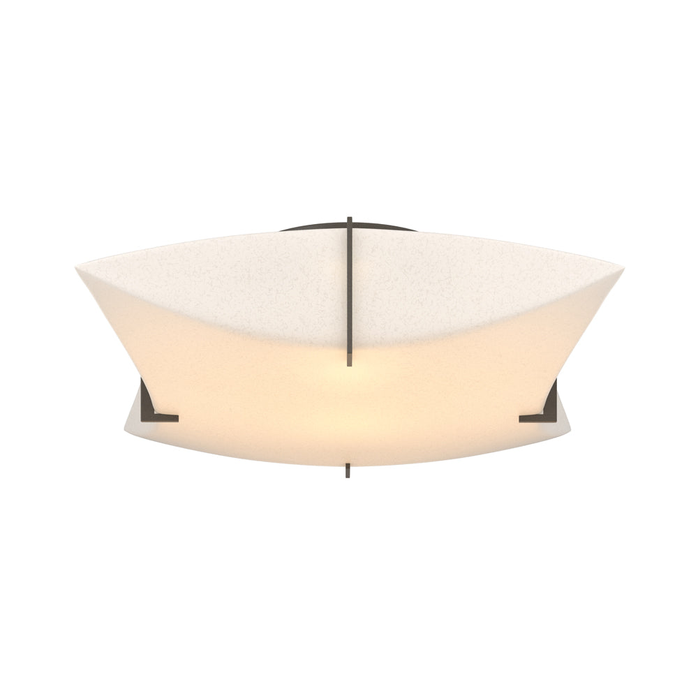 Bento Semi Flush Mount Ceiling Light in Dark Smoke.