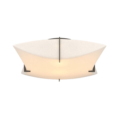 Bento Semi Flush Mount Ceiling Light in Dark Smoke.