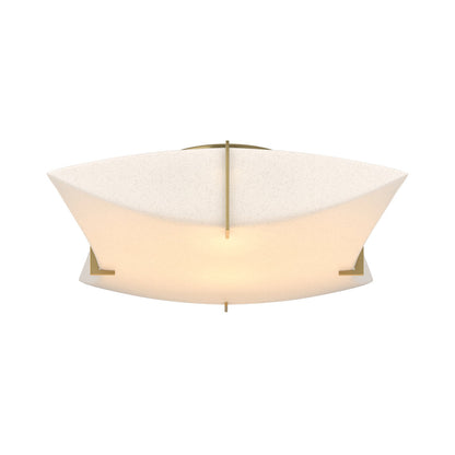 Bento Semi Flush Mount Ceiling Light in Modern Brass.