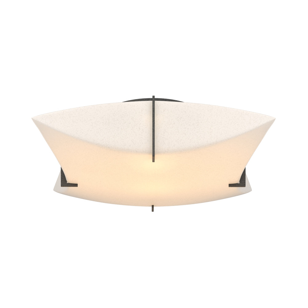 Bento Semi Flush Mount Ceiling Light in Natural Iron.
