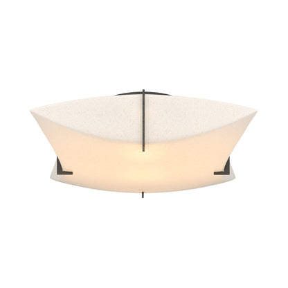 Bento Semi Flush Mount Ceiling Light in Natural Iron.
