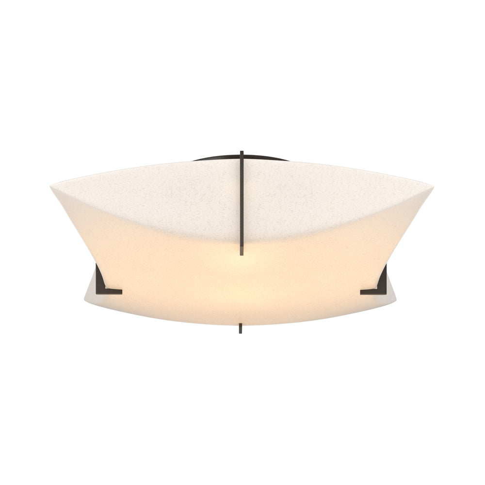 Bento Semi Flush Mount Ceiling Light in Oil Rubbed Bronze.