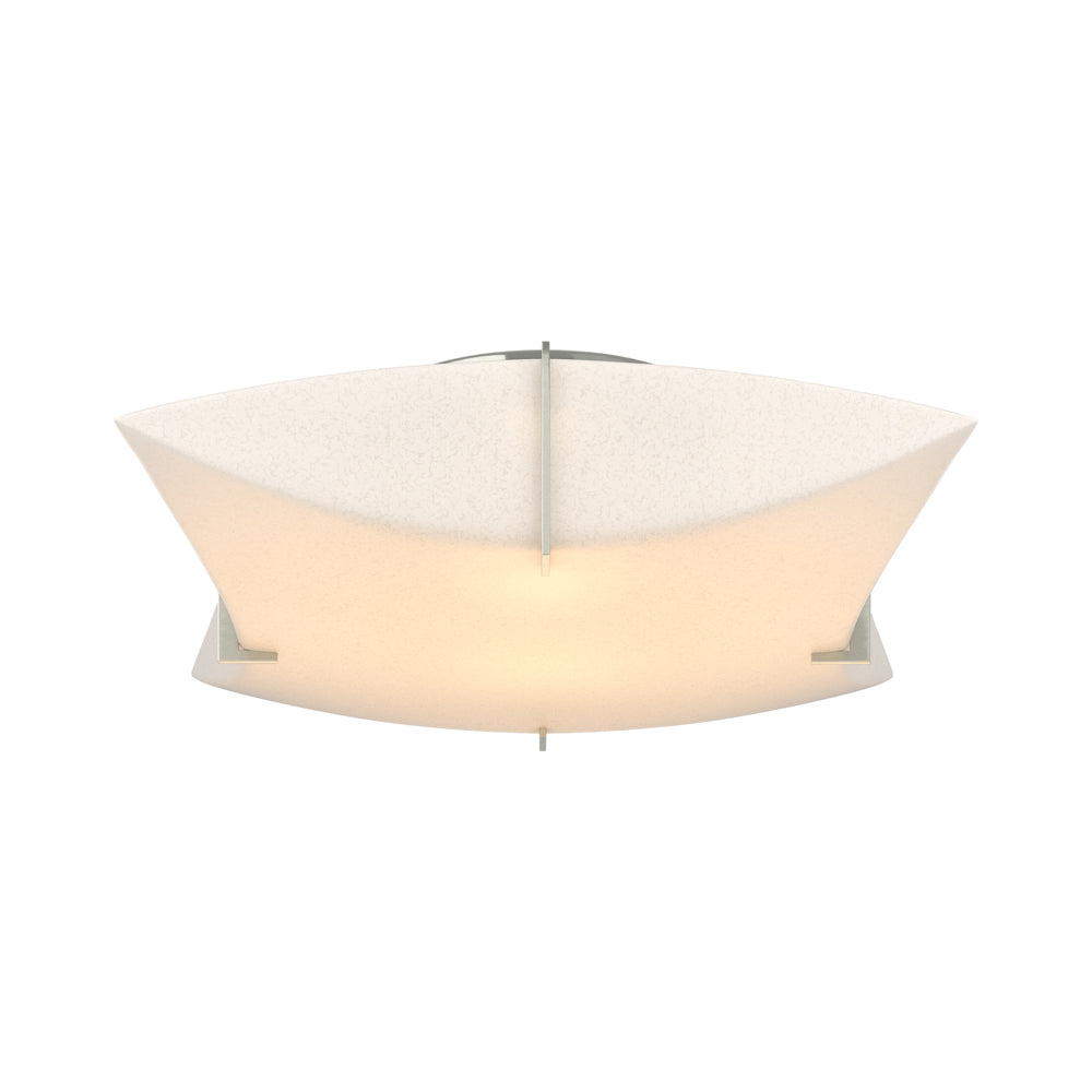 Bento Semi Flush Mount Ceiling Light in Sterling.