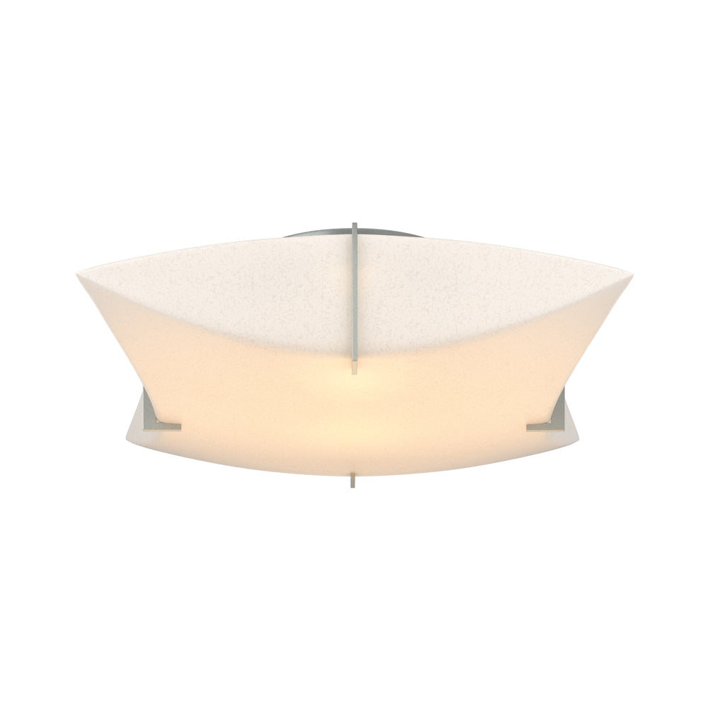 Bento Semi Flush Mount Ceiling Light in Vintage Platinum.