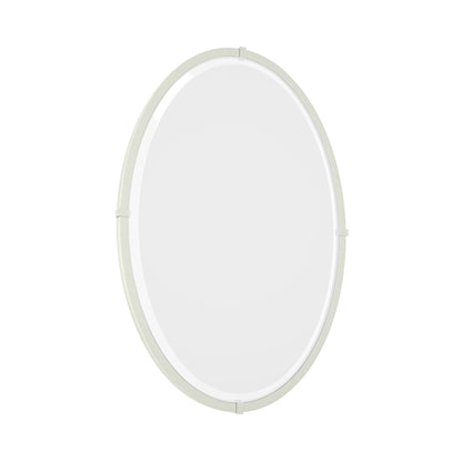 Beveled Oval Mirror in Sterling.