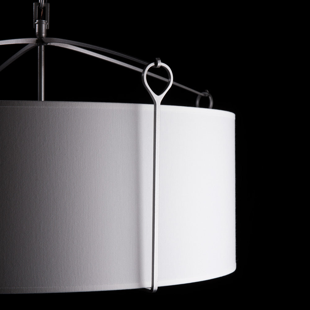 Bow Drum Pendant Light in Detail.