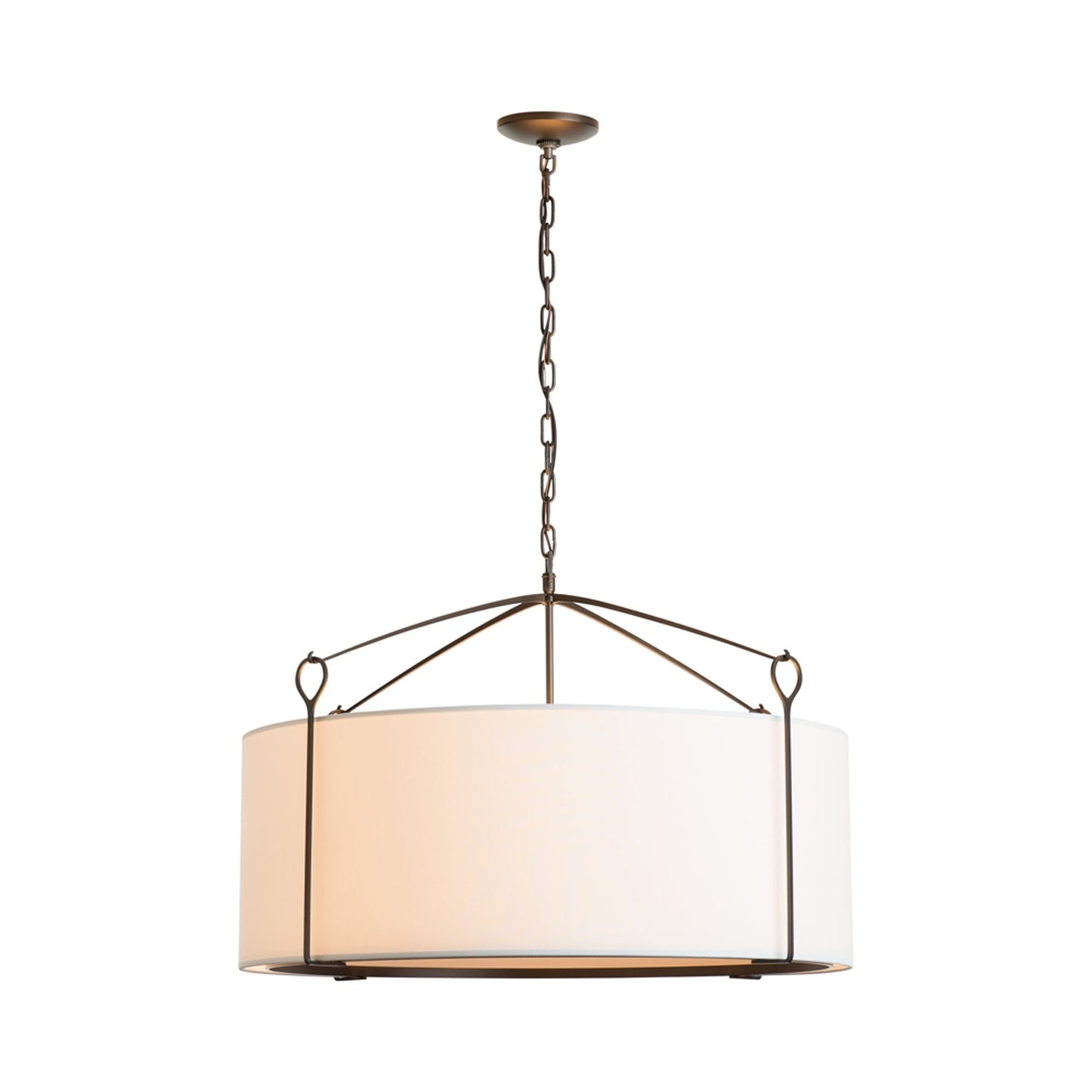 Bow Drum Pendant Light in Detail.